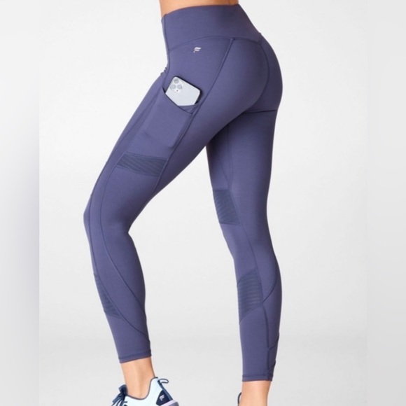 Fabletics Anywhere High-Waisted Moto 7/8 Length Leggings - Picture 2 of 10